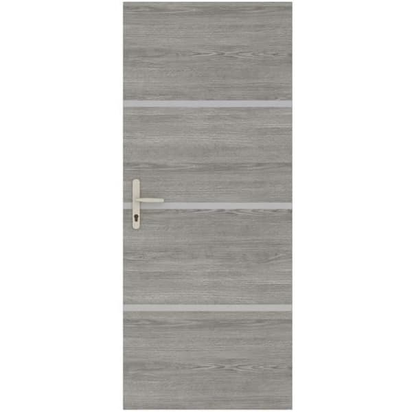 Dörrrenoveringssats - NORDLINGER PRO - 4 ark 85 x 50 cm &amp; 3 profiler 85 x 2 cm - Greige Oak