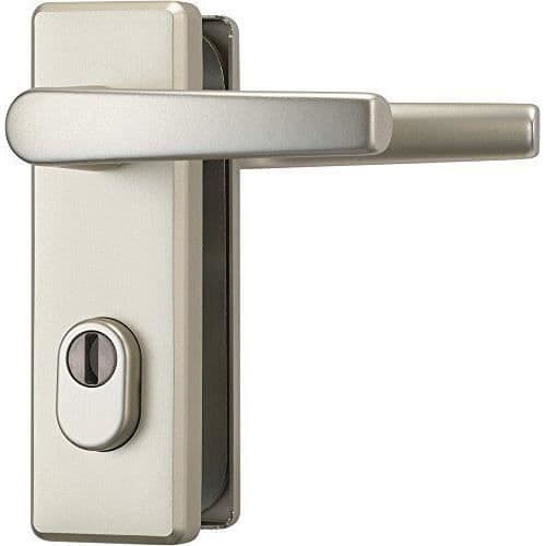 Abus KKZS700 F2 EK Dörrbeslag i aluminium med handtag på båda sidor Silver - 089657