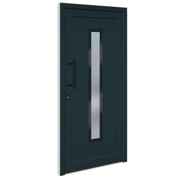 Ytterdörr antracit 98x200 cm PVC