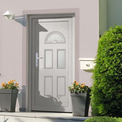 Ytterdörr vit 98x208 cm PVC