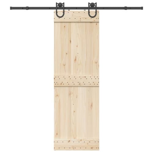 Skjutdörrsbeslag 200 cm stål svart