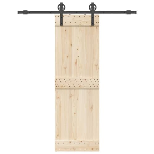 Skjutdörrsbeslag 183 cm stål svart