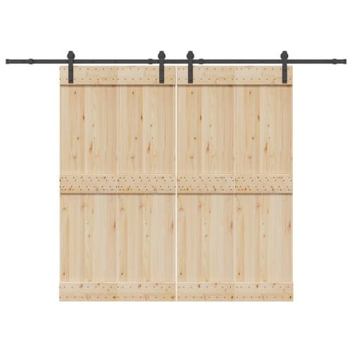 Skjutdörrsbeslag 427 cm stål svart