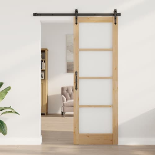 Inredningsdörr med glas "ORKDAL" 73,5x211x4 cm Solid träfuru
