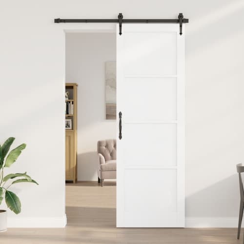inre dörr 'ORKDAL'vit 78x232x4 cm massiv furu