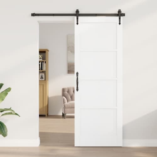 Inredningsdörr "ORKDAL" Vit 78x211x4 cm Massiv Trädörr Furu