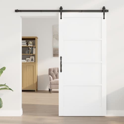 Inredningsdörr "ORKDAL" Vit 93x202x4 cm Ek Solid Furu