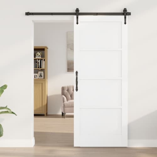 Inomhusdörr 'ORKDAL'Vit 83x202x4 cm Massiv Trädörr Furu