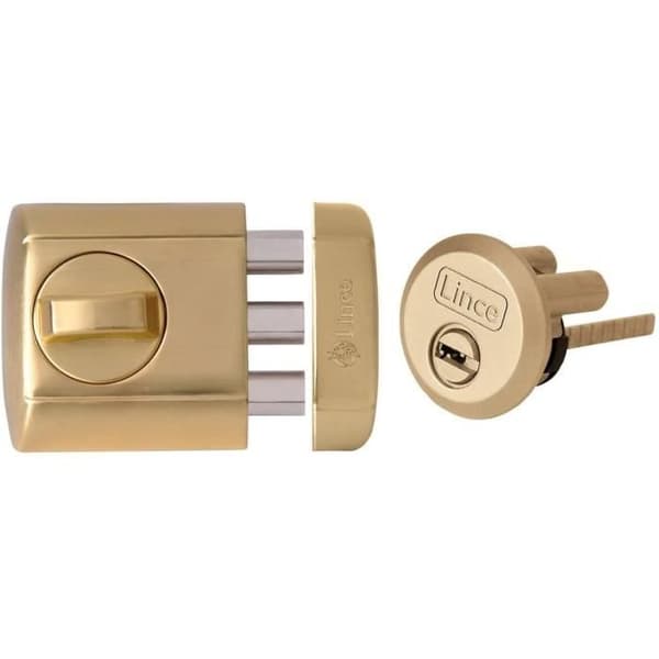 Lince Supra Key Mässingpläterat lås - 4930-HL