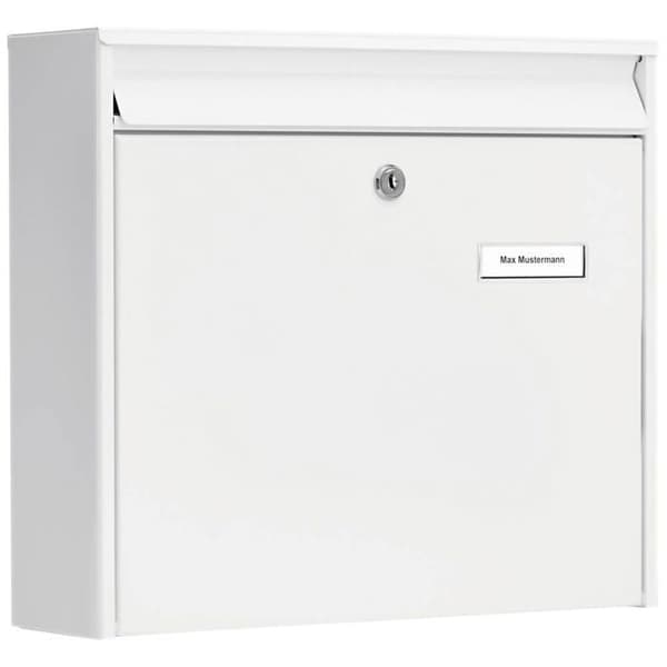Postlåda - Burg-Wächter - Mail 5877 W - Stort format - Galvaniserat stål - A4-format