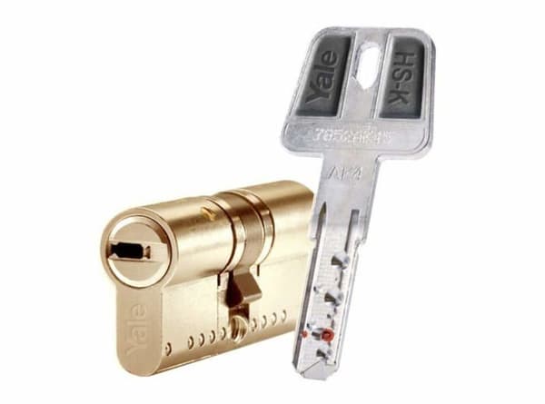 Yale - HSKMOD3030L4 - HSKMOD3010L4 högsäkerhetscylinder, HSK Mod, dubbelkoppling, lång spak, nyckel,
