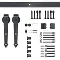 Miniatyrbillede 6 af 9: Skydedørs Hardware Kit, 200x4x0.6 cm, Brun