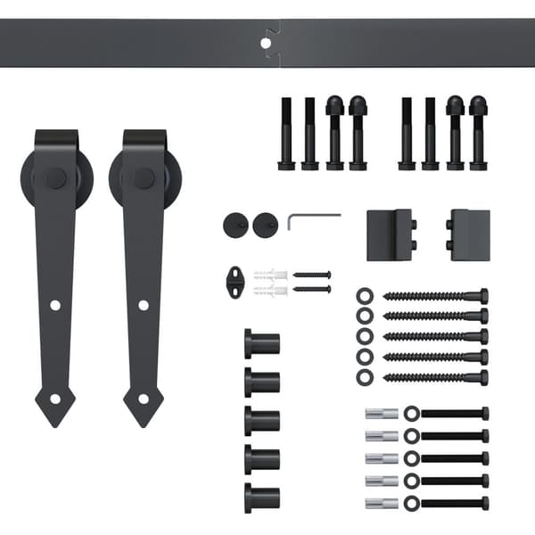Skydedørs Hardware Kit, 200x4x0.6 cm, Brun