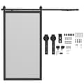 Miniatyrbillede 1 af 9: Skydedør Hardware Sæt, B81-039V02BK, 244x0.5x4 cm, Sort