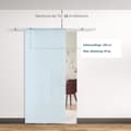 Miniatyrbild 4 av 8: Skjutdörr i glas, Aosom, 775/900/1025x2050 mm