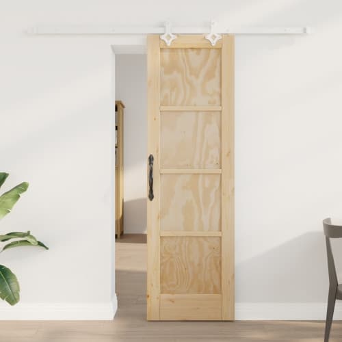 skjutdörr med hårdvarusats 61x198.5 cm Massivt tallträ, vidaXL innerdörr "ORKDAL" 61x198.5 cm Massivt tallträ