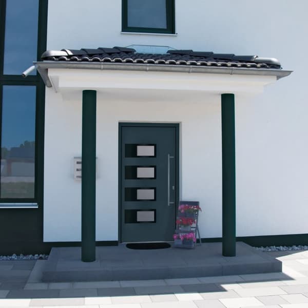 Ytterdörr antracit 110x210 cm aluminium och PVC