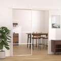 Miniatyrbild 1 av 2: Skjutdörr ESG-glas och aluminium 90x205 cm vit