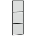 Miniatyrbild 2 av 2: Skjutdörr svart 76x205 cm härdat glas och aluminium