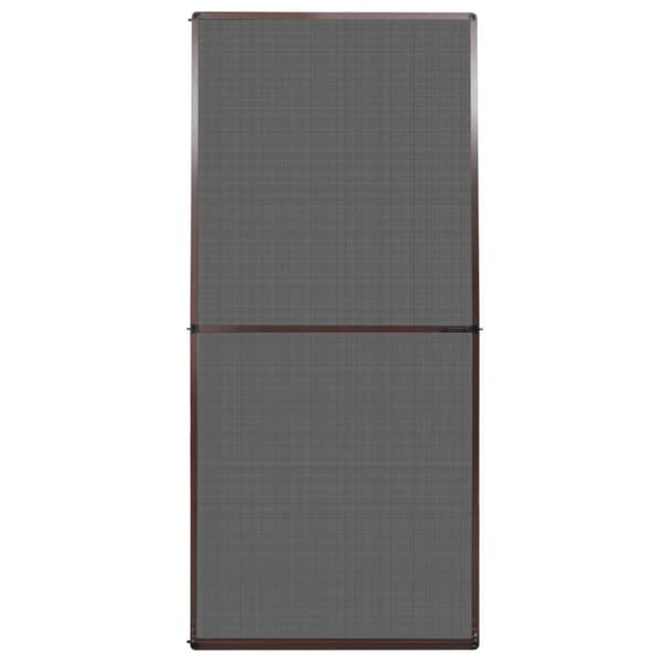 Insektsnät med gångjärn för dörrar 100 x 215 cm brun