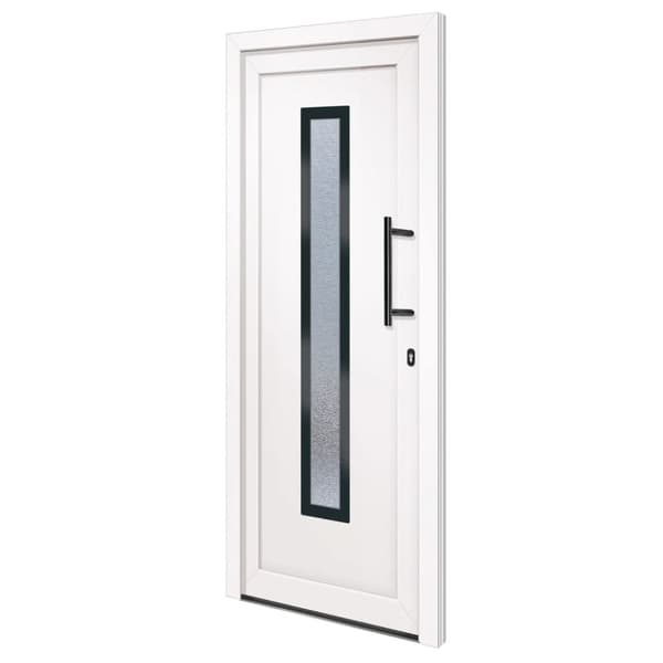Ytterdörr vit 88x200 cm PVC