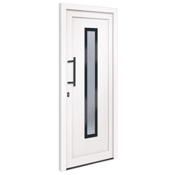 Ytterdörr vit 88x200 cm PVC