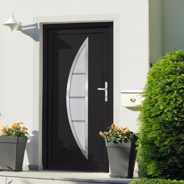 Ytterdörr antracit 108x200 cm PVC