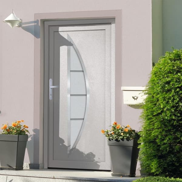 Ytterdörr vit 108x208 cm PVC