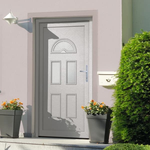 Ytterdörr vit 98x198 cm PVC
