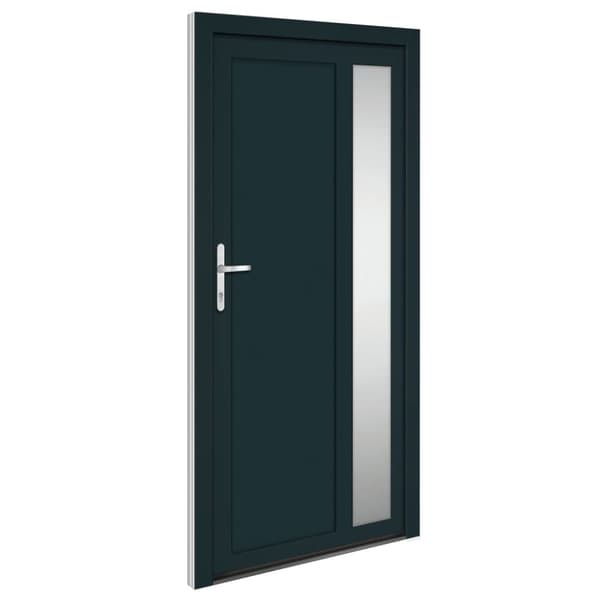 Ytterdörr antracit 108x208 cm PVC