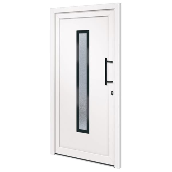 Ytterdörr vit 108x208 cm PVC