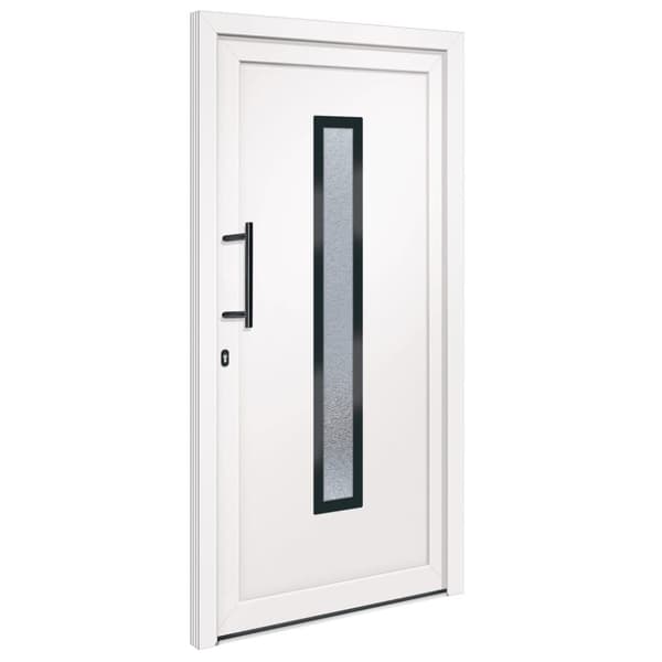 Ytterdörr vit 108x208 cm PVC