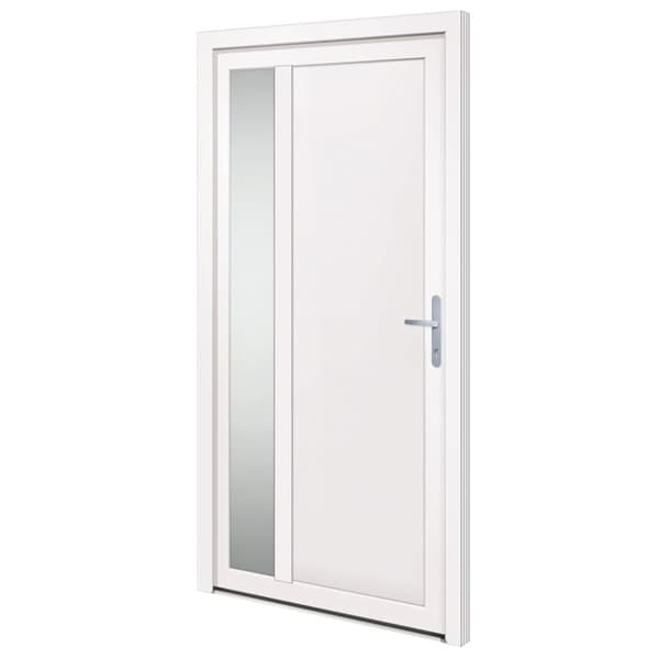 Ytterdörr vit 108x208 cm PVC