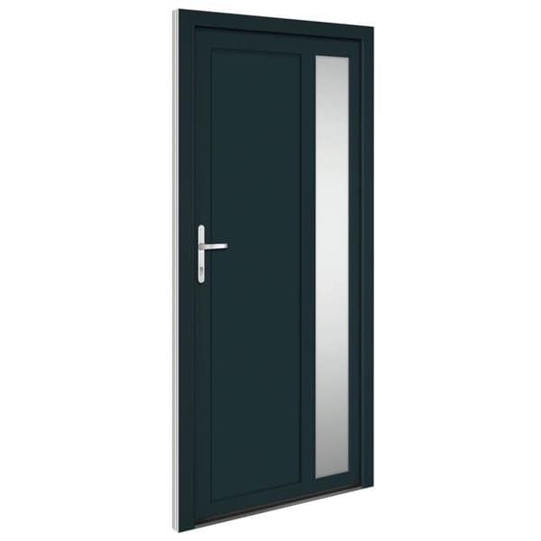 Ytterdörr antracit 98x200 cm PVC