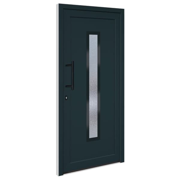 Ytterdörr antracit 98x208 cm PVC