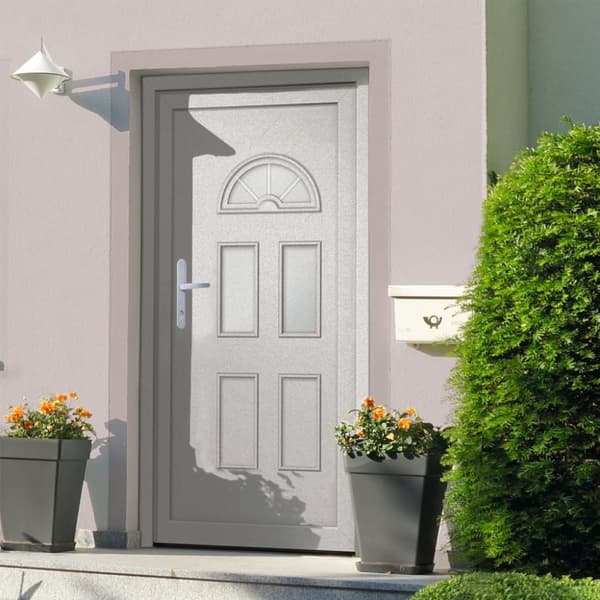 Ytterdörr vit 98x208 cm PVC