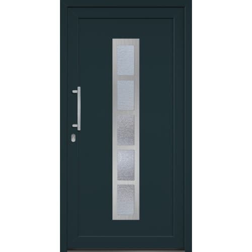 Hem Dörrar vit/anthracite 1.2mm stål - 350mm handtag i rostfritt stål