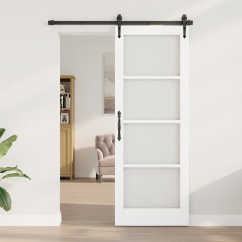 Inomhusdörr med glas "ORKDAL" Vit 78x211x4 cm