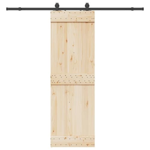 Skjutdörrsbeslag 213 cm stål svart