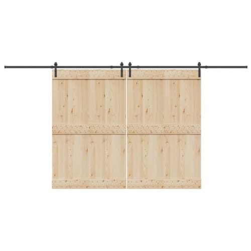 Skjutdörrsbeslag 427 cm stål svart