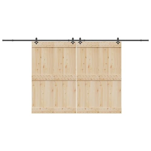 Skjutdörrsbeslag 427 cm stål svart