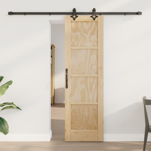 Skjutdörr med utrustning Set "ORKDAL" Solid Furu