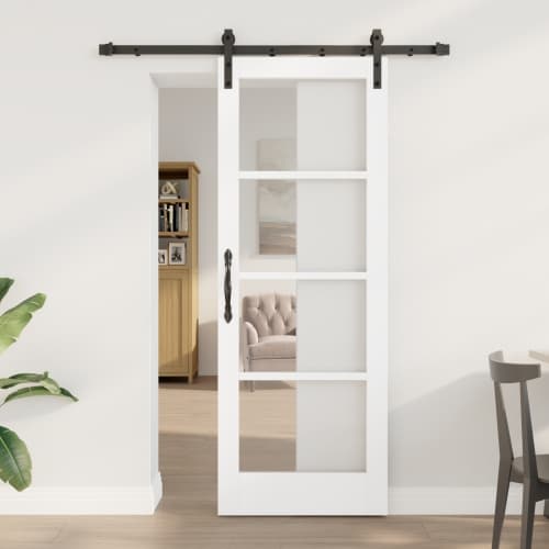 Skjutdörr med Tillbehör 'ORKDAL'Vit 73.5x198.5 cm