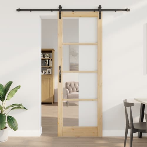 skjutdörr med hårdvaruset 'ORKDAL'83x232 cm