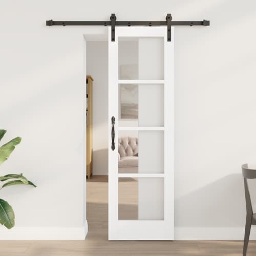 Skjutdörr med beslagset 'ORKDAL'Vit 61x198.5 cm