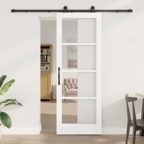 skjutdörr med beslag 'ORKDAL'Vit 78x211 cm
