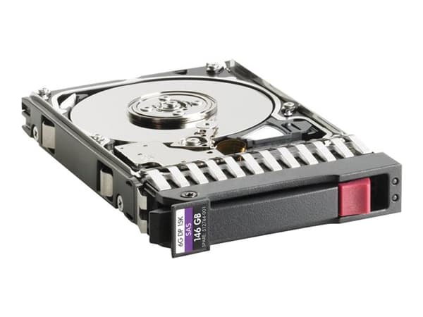 HPE Dual Port Enterprise - Harddisk - 146 GB - hot-swap - 2.5" SFF - SAS 6Gb/s - 15000 rpm - for HPE P2000, P2000 G3; Modular Smart Array 1040, 2040,