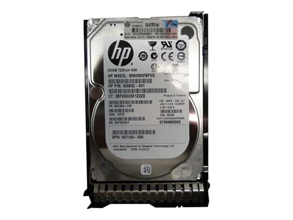HPE Dual Port Midline - Hårddisk - 500 GB - intern - 2,5" SFF - SAS 6Gb/s - 7200 rpm - med HP SmartDrive-hölje
