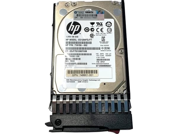 HP - Harddisk - 1.2 TB - intern - 2.5" SFF - 10000 rpm - for Modular Smart Array 1040, 2040, 2040 10Gb