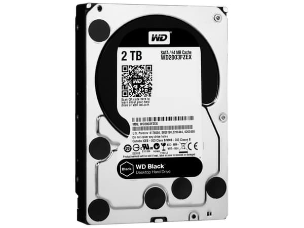 WD Black Performance Hard Drive WD2003FZEX - Harddisk - 2 TB - intern - 3.5" - SATA 6Gb/s - 7200 rpm - buffer: 64 MB